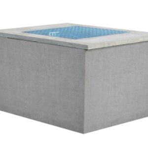 Kész beton vízóraakna horganyzott tetővel (lapraszerelt)